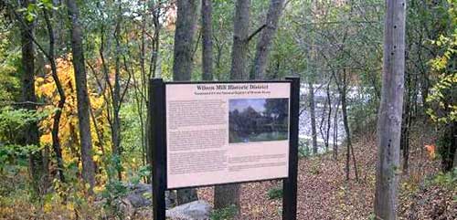 sign with Park information